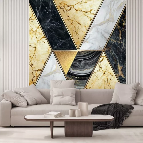Papier peint  Triangles de marbre