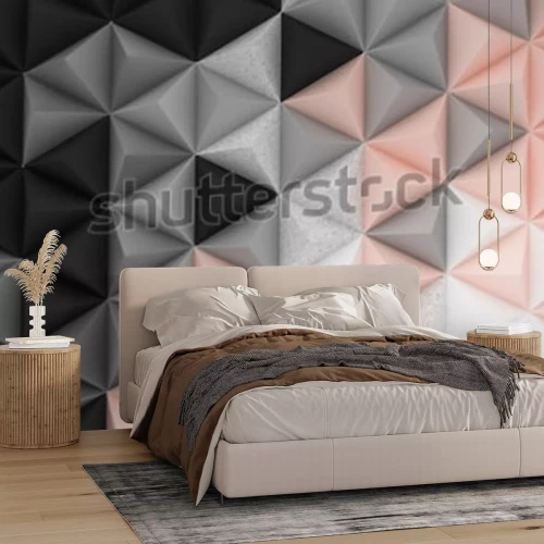 Papier peint  Motif 3D pastel