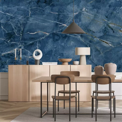 Papier peint  Texture de pierre bleue