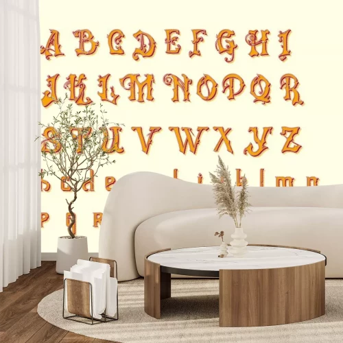 Sticker  Alphabet décoratif dans un style fantastique