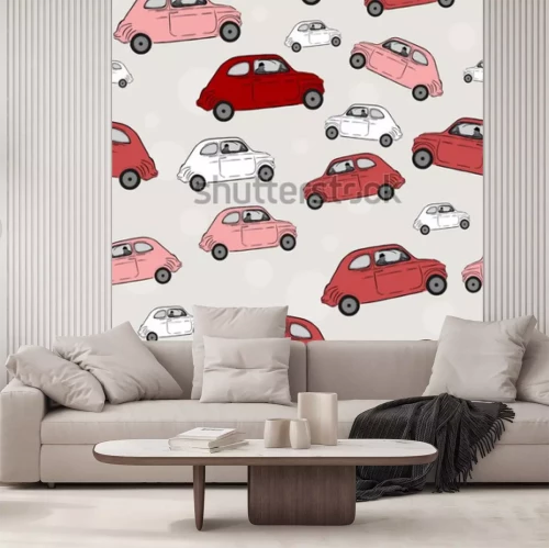 Sticker  Illustration sans soudure de vecteur, voitures