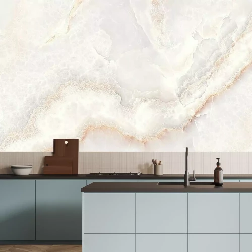 Papier peint  White onyx marble background, white marble texture