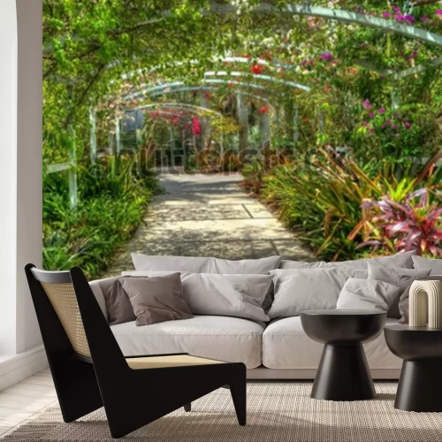 Papier peint  Une nature colorée dans le parc botanique