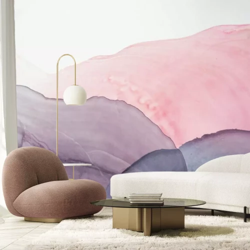 Papier peint  Motif abstrait à l’aquarelle