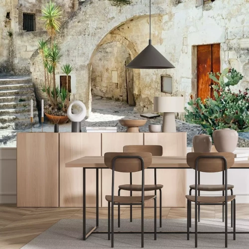 Papier peint  Street of the historic center of Matera Italy - European capital of culture 2019