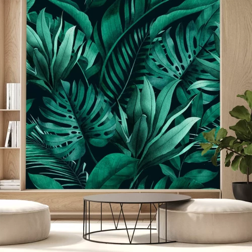 Papier peint  Plantes vertes foncées