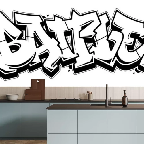 Sticker  Battle graffiti style lettering banner