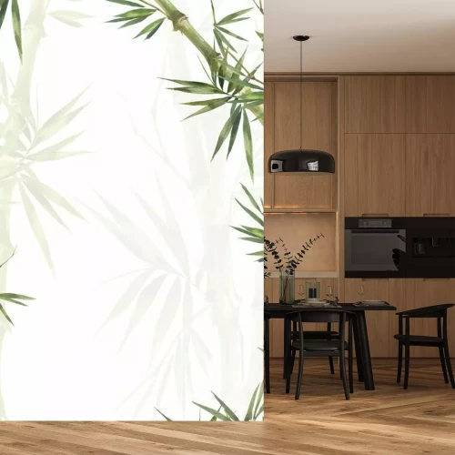 Sticker  Pousses de bambou sur fond clair