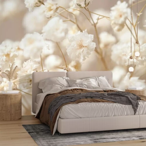 Papier peint  Petites fleurs