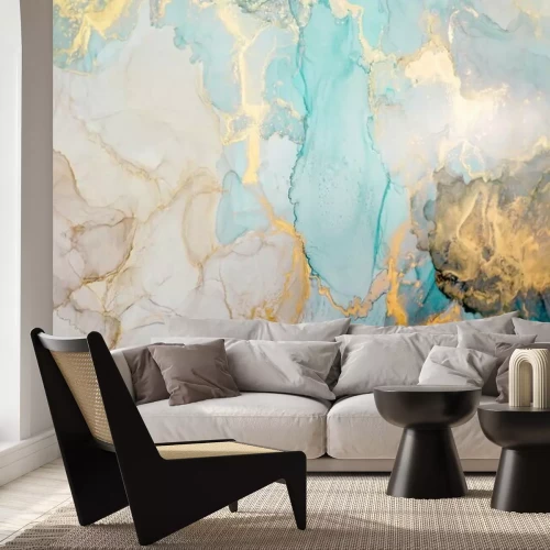Papier peint  Mur en marbre coloré