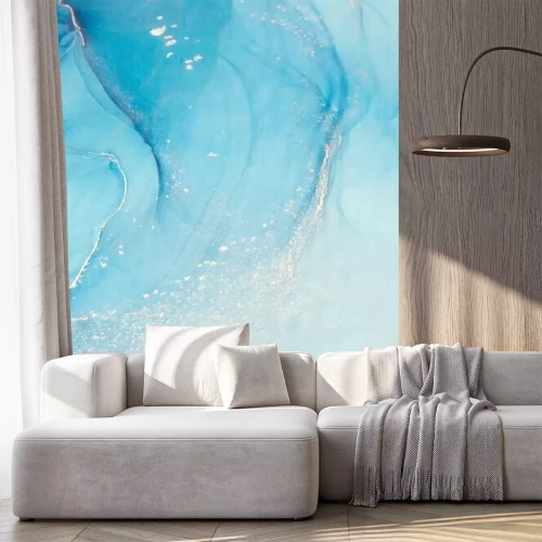 Sticker  Motif marbre bleu