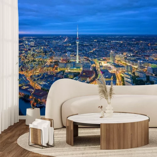 Papier peint  Berlin en soirée