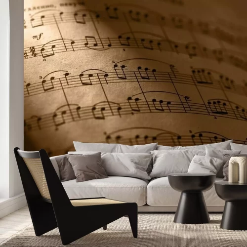 Papier peint  Partitions vintage