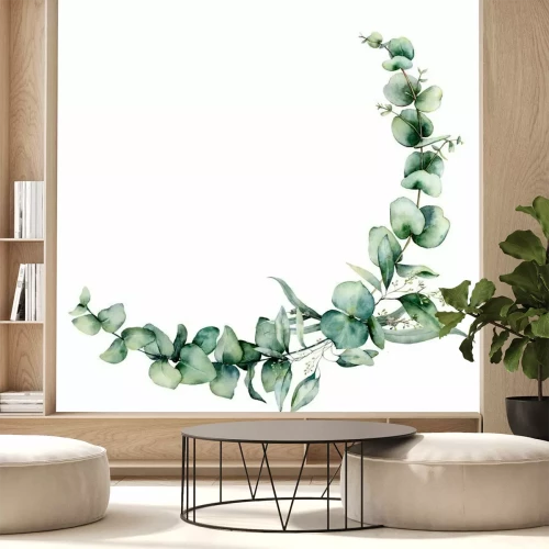 Sticker  Couronne de feuilles d'eucalyptus