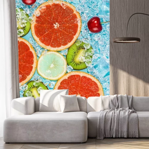 Sticker  Fruits sur des glaçons