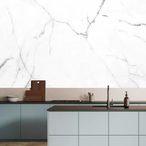 Papier peint  Marbre blanc italien