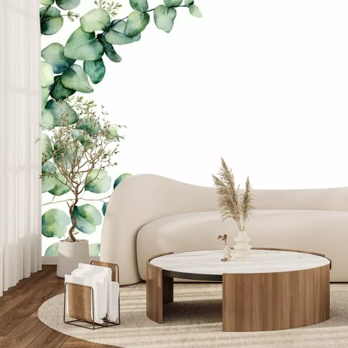 Papier peint  Aquarelle d'eucalyptus