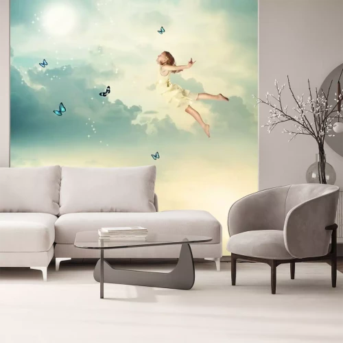 Papier peint  Fille qui vole