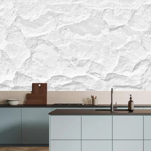 Papier peint  Mur de pierre blanche