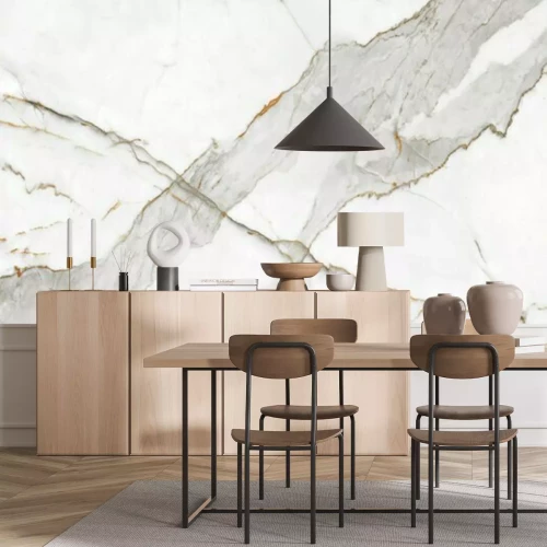 Papier peint  Marbre blanc sculpté