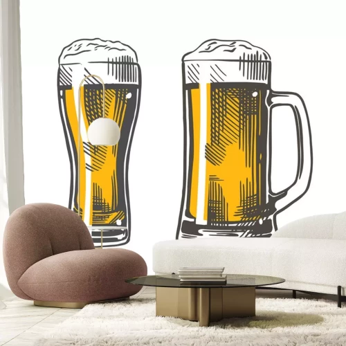 Sticker  beer glass mug color