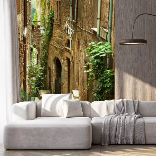 Papier peint  Une ruelle avec des plantes en Italie