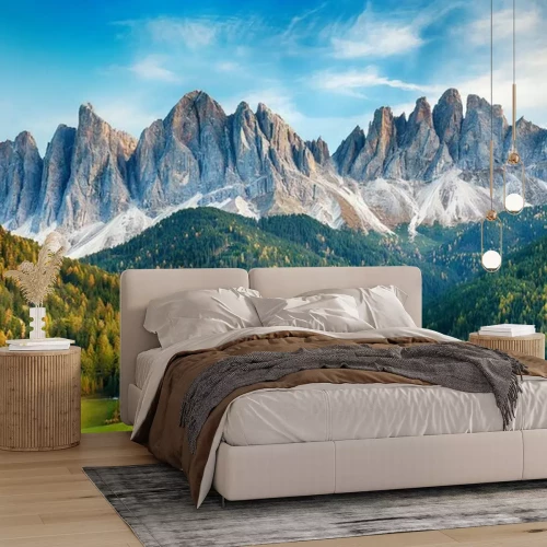 Papier peint  Paysage montagneux Dolomites italiennes