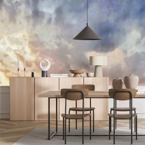 Papier peint  Beatiful Sky with Clouds Expressive Oil Painting