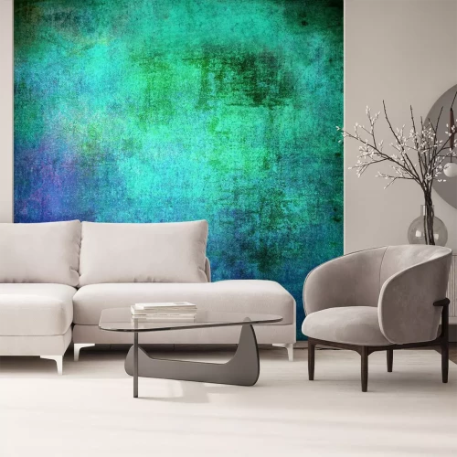 Papier peint  Texture de tissu bleu-vert