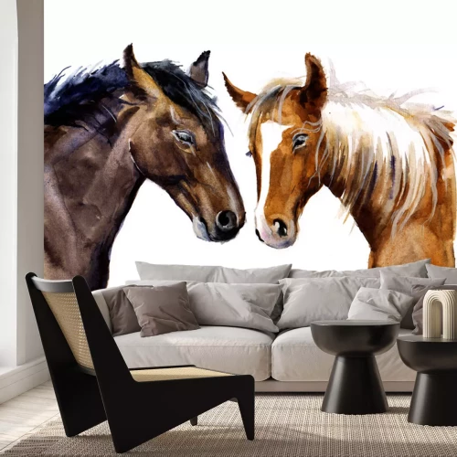 Sticker  L'amitié des chevaux