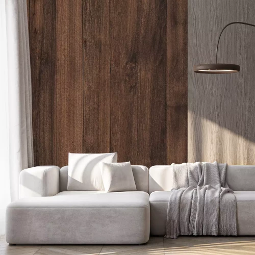 Sticker  Texture bois foncé