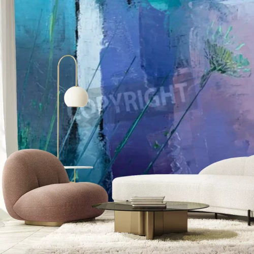 Papier peint  Abstraction imitant la peinture à l'huile