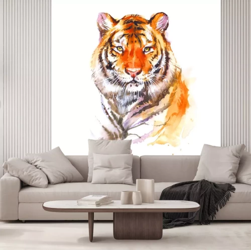 Sticker  Portrait d'un tigre digne