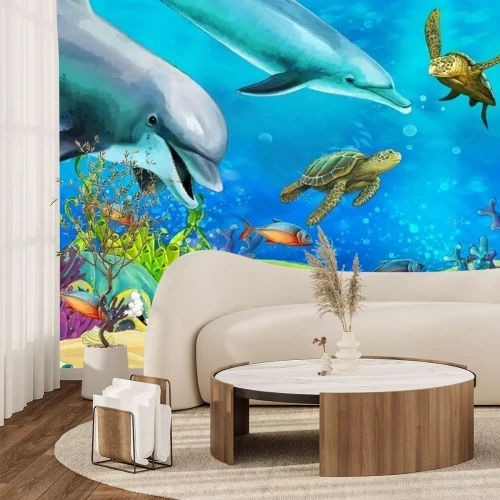 Papier peint  Animaux sous-marins et récif corallien