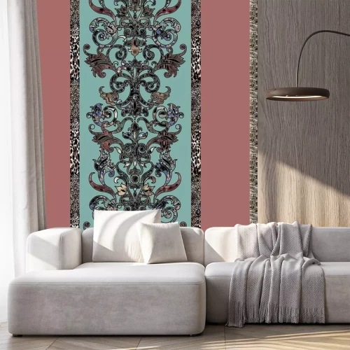 Sticker  set of seamless borders