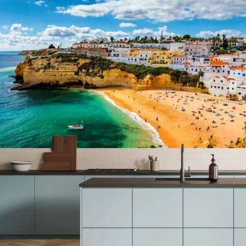 Papier peint  Vue de Carvoeiro en Algarve