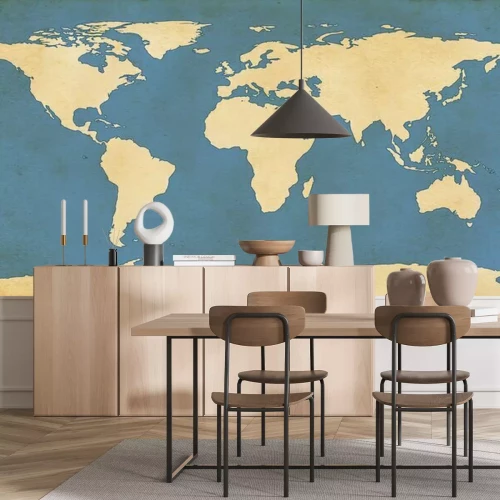 Papier peint  Vision artistique d'une carte du monde