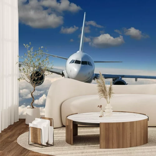 Papier peint  Avion au-dessus des nuages