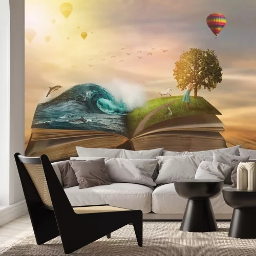 Papier peint  Livre de fantaisie