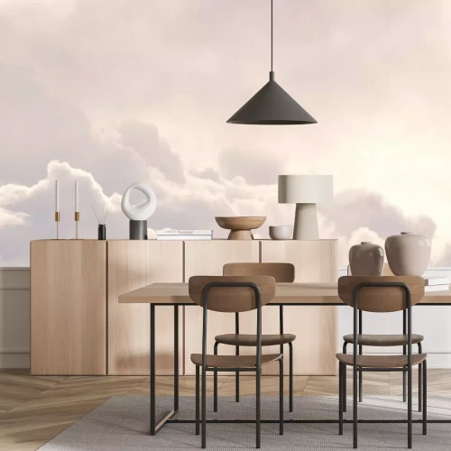 Papier peint  Nuages blancs et duveteux