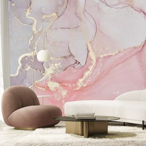 Papier peint  Composition abstraite de couleurs pastel