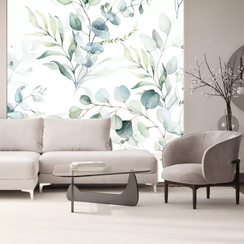 Papier peint  Délicates plantes aquarellées