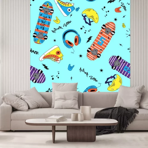 Sticker  Kit pour skateboard et skateur