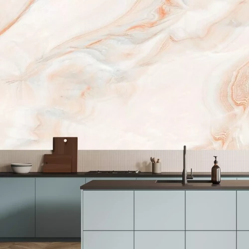 Papier peint  Polished marble with high-resolution, brown tone emperador marble, natural breccia stone agate surface, modern Italian marble for interior-exterior home decoration tile and ceramic tile surface.