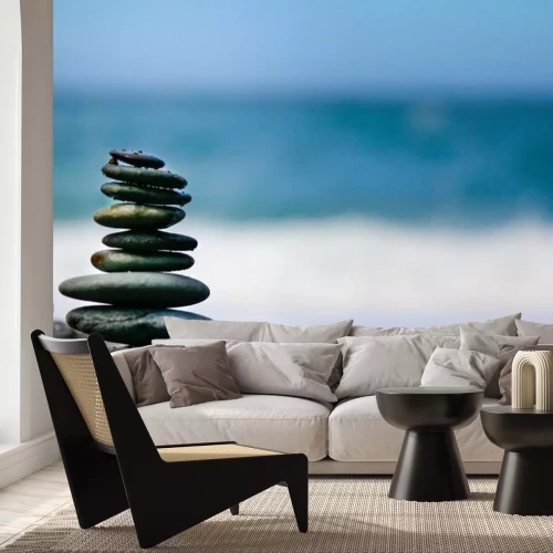 Papier peint  Pierres sur fond d'océan