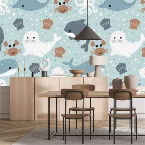 Sticker  Motif animaux marins pour enfants