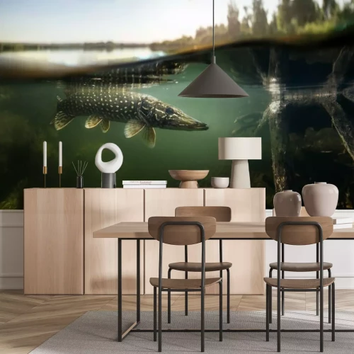 Papier peint  Poisson sous la surface du lac