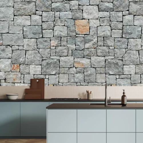 Papier peint  Pierre en forme de cube