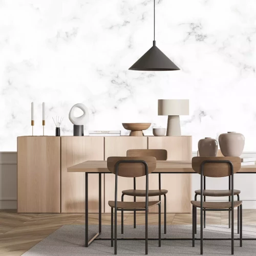 Papier peint  Mur en marbre blanc