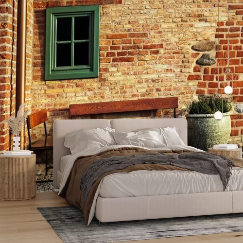 Papier peint  Maison en briques rouges